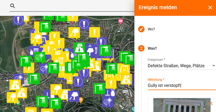 Externe Sicht der Software AEM