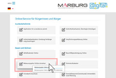 Marburg digital - Bürgerservice Bebauungspläne